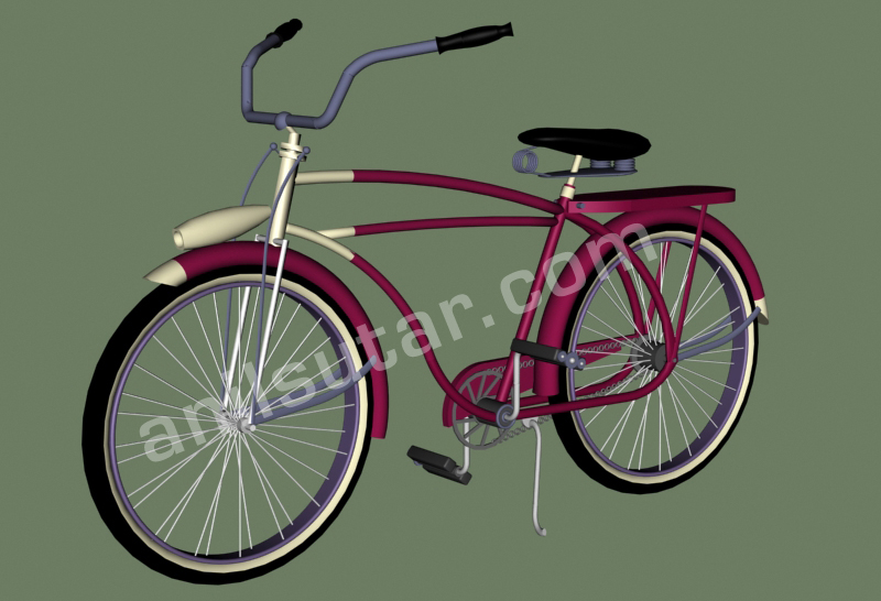 Bicycle - 3D Modelling screenshot