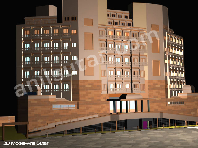 Park Plaza Hotel - 3D Modelling screenshot